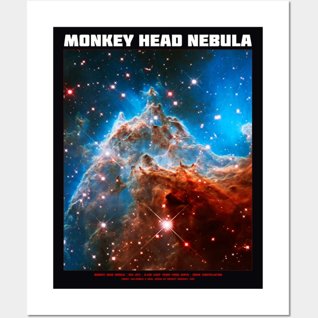 Monkey Head Nebula #2 Wall Art by headrubble